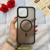 قاب گوشی iPhone 16 Pro Max آیفون اورجینال یونیک کیس CLASSIC FIT متال مات درجه یک دکمه فلزی مگ سیف دار مشکی کد 55517