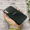 قاب گوشی Galaxy A30S - Galaxy A50S - Galaxy A50 سامسونگ اورجینال Grade A شیشه ای PVD براق دور سیلیکونی ضدخش ضد ضربه مشکی کد 55526