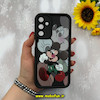 قاب گوشی Galaxy A15 سامسونگ طرح سیلیکونی Solid عروسکی کارتونی فانتزی چاپی محافظ لنزدار درجه یک طرح میکی موس مشکی کد 55647