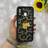 قاب گوشی Galaxy A20 / Galaxy A30 سامسونگ طرح سیلیکونی Solid عروسکی کارتونی فانتزی چاپی محافظ لنزدار درجه یک طرح پوه مشکی کد 55650