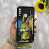 قاب گوشی Galaxy A20S سامسونگ طرح سیلیکونی Solid عروسکی کارتونی فانتزی چاپی محافظ لنزدار درجه یک طرح خرگوش مشکی کد 55666