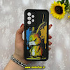 قاب گوشی Galaxy A32 4G سامسونگ طرح سیلیکونی Solid عروسکی کارتونی فانتزی چاپی محافظ لنزدار درجه یک طرح خرگوش مشکی کد 55744