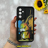 قاب گوشی Galaxy A54 سامسونگ طرح سیلیکونی Solid عروسکی کارتونی فانتزی چاپی محافظ لنزدار درجه یک طرح خرگوش مشکی کد 55799