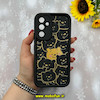 قاب گوشی Galaxy A54 سامسونگ طرح سیلیکونی Solid عروسکی کارتونی فانتزی چاپی محافظ لنزدار درجه یک طرح پوه مشکی کد 55802