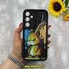 قاب گوشی Galaxy A55 سامسونگ طرح سیلیکونی Solid عروسکی کارتونی فانتزی چاپی محافظ لنزدار درجه یک طرح خرگوش مشکی کد E10-55814