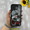قاب گوشی Galaxy J6 Plus سامسونگ طرح سیلیکونی Solid عروسکی کارتونی فانتزی چاپی محافظ لنزدار درجه یک طرح میکی موس مشکی کد 55848