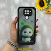 قاب گوشی Redmi Note 9 شیائومی طرح سیلیکونی Solid عروسکی کارتونی فانتزی چاپی محافظ لنزدار درجه یک طرح خرگوش مشکی کد 55966