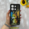 قاب گوشی Redmi Note 13 4G شیائومی طرح سیلیکونی Solid عروسکی کارتونی فانتزی چاپی محافظ لنزدار درجه یک طرح خرگوش مشکی کد E10-56035