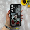 قاب گوشی Galaxy S23 FE سامسونگ طرح سیلیکونی Solid عروسکی کارتونی فانتزی چاپی محافظ لنزدار درجه یک طرح میکی موس مشکی کد 56061