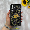 قاب گوشی Galaxy S23 FE سامسونگ طرح سیلیکونی Solid عروسکی کارتونی فانتزی چاپی محافظ لنزدار درجه یک طرح پوه مشکی کد 56067