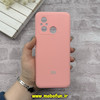 قاب گوشی Redmi 12C - Poco C55 - Redmi 11A شیائومی سیلیکونی اورجینال پاک کنی درجه یک زیربسته صورتی کد 56507