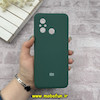قاب گوشی Redmi 12C - Poco C55 - Redmi 11A شیائومی سیلیکونی اورجینال پاک کنی درجه یک زیربسته سبز تیره کد 56510