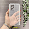 قاب گوشی Poco X5 Pro شیائومی پشت طلقی HARD سخت شیشه ای شفاف محافظ لنزدار کپسولی بی رنگ کد 56265