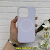 قاب گوشی iPhone 16 Pro آیفون سیلیکونی پاستیلی اورجینال Case پاک کنی مگ سیف دار MagSafe داخل مخملی درجه یک یاسی کد 56655