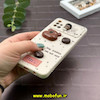 قاب گوشی Galaxy A51 سامسونگ سیلیکونی ژله ای فانتزی عروسکی برجسته طرح Coffee محافظ لنزدار کرم کد 56919