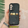 قاب گوشی Galaxy A05S سامسونگ ژله ای سولید SOLID منحنی سه بعدی برجسته عروسکی Friends خرسی تدی محافظ لنز دار مشکی کد 57092