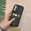 قاب گوشی Galaxy A05S سامسونگ ژله ای سولید SOLID منحنی سه بعدی برجسته عروسکی Friends خرسی تدی محافظ لنز دار مشکی کد 57092