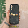 قاب گوشی Galaxy A14 سامسونگ ژله ای سولید SOLID منحنی سه بعدی برجسته عروسکی Friends خرسی تدی محافظ لنز دار مشکی کد 57096