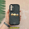 قاب گوشی Galaxy A15 سامسونگ ژله ای سولید SOLID منحنی سه بعدی برجسته عروسکی Friends خرسی تدی محافظ لنز دار مشکی کد 57098