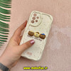 قاب گوشی Galaxy A32 4G سامسونگ ژله ای سولید SOLID منحنی سه بعدی برجسته عروسکی Friends خرسی تدی محافظ لنز دار سفید کد 57105