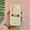 قاب گوشی Galaxy A54 سامسونگ ژله ای سولید SOLID منحنی سه بعدی برجسته عروسکی Friends خرسی تدی محافظ لنز دار سفید کد 57111