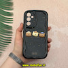 قاب گوشی Galaxy A54 سامسونگ ژله ای سولید SOLID منحنی سه بعدی برجسته عروسکی Friends خرسی تدی محافظ لنز دار مشکی کد 57112
