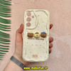 قاب گوشی Galaxy A55 سامسونگ ژله ای سولید SOLID منحنی سه بعدی برجسته عروسکی Friends خرسی تدی محافظ لنز دار سفید کد 57113