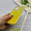 قاب گوشی iPhone 13 Pro Max آیفون طلقی HARD اورجینال Mobile Case کرومی ایربگ دار مگ سیف دار زرد کد 57136