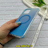 قاب گوشی iPhone 13 Pro Max آیفون طلقی HARD اورجینال Mobile Case کرومی ایربگ دار مگ سیف دار آبی کد 57139