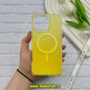 قاب گوشی iPhone 16 Pro Max آیفون طلقی HARD اورجینال Mobile Case کرومی ایربگ دار مگ سیف دار زرد کد 57145