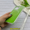 قاب گوشی iPhone 16 Pro Max آیفون طلقی HARD اورجینال Mobile Case کرومی ایربگ دار مگ سیف دار سبز کد 57146