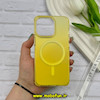 قاب گوشی iPhone 13 Pro آیفون طلقی HARD اورجینال Mobile Case کرومی ایربگ دار مگ سیف دار زرد کد 57135
