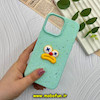 قاب گوشی iPhone 14 Pro Max آیفون سیلیکونی توسکا برفی عروسکی برجسته میم سبزآبی کد 57201