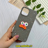 قاب گوشی iPhone 12 Pro Max آیفون سیلیکونی توسکا برفی عروسکی برجسته میم طوسی کد 57180
