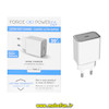 شارژر دیواری فست 30 وات و PD تک پورت Force Power Lite مدل FPLICS1C30WPDW سفید کد 47831