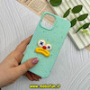 قاب گوشی iPhone 12 - iPhone 12 Pro آیفون سیلیکونی توسکا برفی عروسکی برجسته میم سبزآبی کد 57177