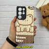 قاب گوشی Galaxy S23 Ultra سامسونگ کبریتی چرمی اورجینال Unique Case محافظ لنزدار کپسولی تدی کد 57346