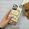 قاب گوشی iPhone 12 Pro Max آیفون کبریتی چرمی اورجینال Unique Case محافظ لنزدار کپسولی تدی کد 57282