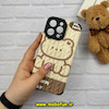 قاب گوشی iPhone 15 Pro Max آیفون کبریتی چرمی اورجینال Unique Case محافظ لنزدار کپسولی تدی کد 57307