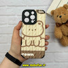 قاب گوشی iPhone 16 Pro آیفون کبریتی چرمی اورجینال Unique Case محافظ لنزدار کپسولی تدی کد 57311