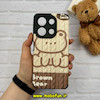 قاب گوشی Redmi Note 13 4G شیائومی کبریتی چرمی اورجینال Unique Case محافظ لنزدار کپسولی تدی کد 57330
