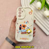 قاب گوشی Galaxy A24 سامسونگ ژله ای سولید SOLID منحنی سه بعدی برجسته عروسکی TOY STORY محافظ لنز دار کرم کد 57818
