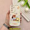 قاب گوشی Galaxy A25 سامسونگ ژله ای سولید SOLID منحنی سه بعدی برجسته عروسکی TOY STORY محافظ لنز دار کرم کد 57820