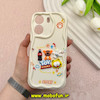 قاب گوشی Redmi 13C - Poco C65 شیائومی ژله ای سولید SOLID منحنی سه بعدی برجسته عروسکی TOY STORY محافظ لنز دار کرم کد 57844