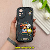 قاب گوشی Redmi Note 12S شیائومی ژله ای سولید SOLID منحنی سه بعدی برجسته عروسکی TOY STORY محافظ لنز دار مشکی کد 57863