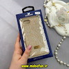 قاب گوشی iPhone 7 - iPhone 8 - iPhone SE 2020 - iPhone SE 2022 آیفون نگین دار سواروسکی پلاک فلزی اورجینال محافظ لنز دار طلایی کد 57940