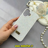 قاب گوشی iPhone 16 آیفون نگین دار سواروسکی پلاک فلزی اورجینال محافظ لنز دار سفید کد 57953