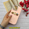 قاب گوشی iPhone 16 Pro Max آیفون سیلیکونی فانتزی برجسته لنز کرومی لاکچری طرح Lucky everyday صورتی کد 57389