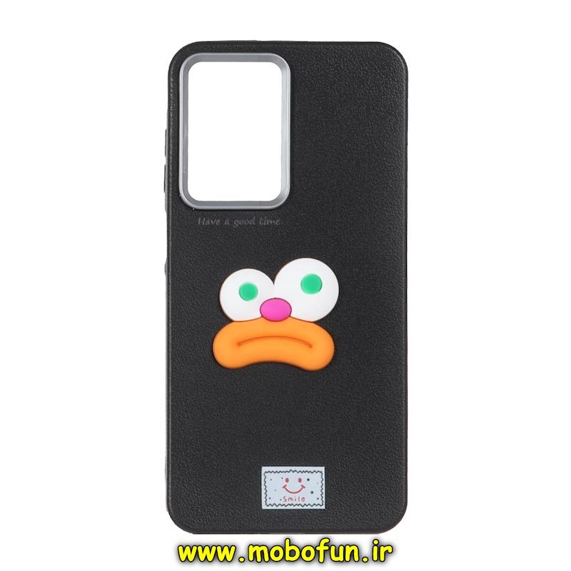 قاب گوشی Galaxy A26 سامسونگ سیلیکونی توسکا عروسکی برجسته میم مشکی کد 48189