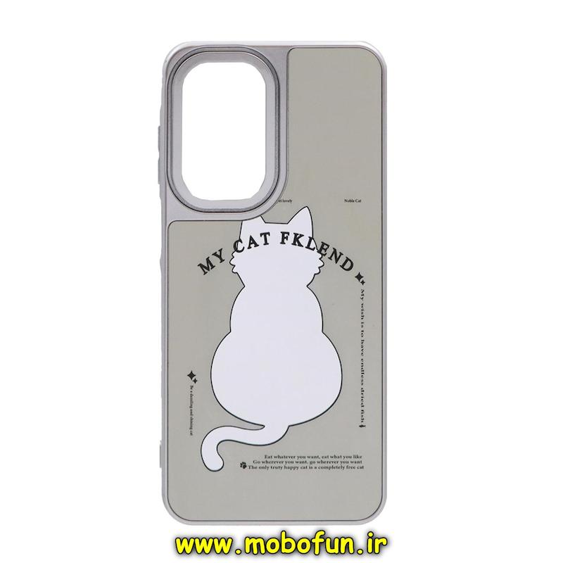 قاب گوشی Galaxy A26 سامسونگ اورجینال فانتزی سخت آینه ای ایربگ دار طرح گربه کیوت کد 48192